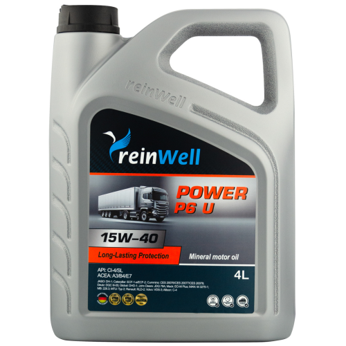 Моторное масло POWER P6 U 15W-40 CI-4 - 4 л