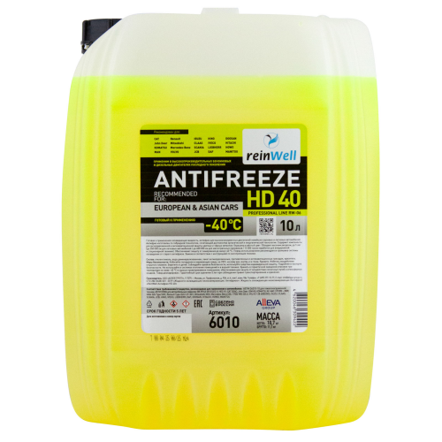 6010 ReinWell Антифриз HD 40 RW-06 (10л) - 10 л